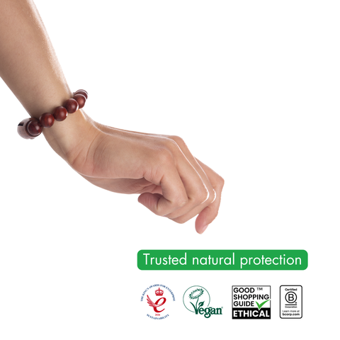 NEW Long-Lasting Wooden Insect Repellent Bracelet