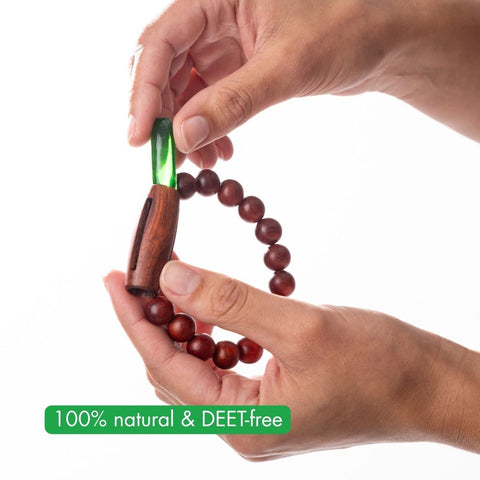 NEW Long-Lasting Wooden Insect Repellent Bracelet