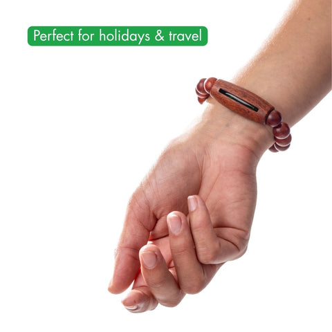 NEW Long-Lasting Wooden Insect Repellent Bracelet