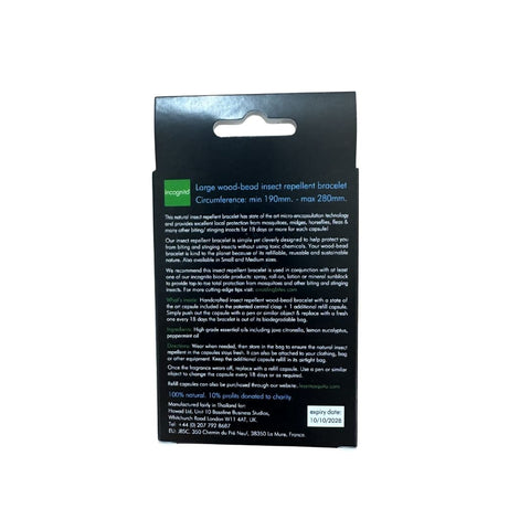 NEW Long-Lasting Wooden Insect Repellent Bracelet